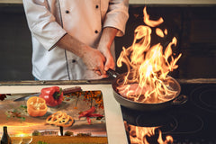 ORIGINALE tagliere in VETRO temperato – Copri-piano cottura a induzione; D04 Serie Bevande: Vino 29