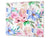 Mehrfunktional Hartglas Gehärtetes - Abdeckplatte für Induktionskochfeld - Schneideplatten;  Drawings Series: Flower 25