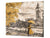 Küchenbrett aus Hartglas und Induktionskochplattenabdeckung; D13 Images: Big Ben yellow umbrella