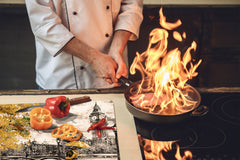 Worktop saver and Pastry Board D13 Images: Big Ben yellow umbrella