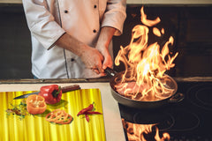 Tempered GLASS Kitchen Board – Impact & Scratch Resistant D10A Textures Series A: Texture 84