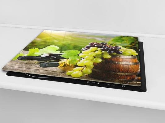 Couvre-plaques de cuisson en VERRE trempé; D07 Fruits et Légumes  Vins 23