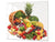Küchenbrett aus Hartglas und Induktionskochplattenabdeckung – Schneideplatten; D07 Fruits and vegetables:  Vegetable