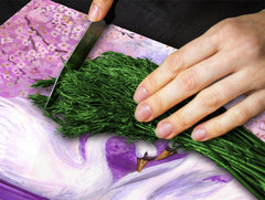 Tempered GLASS Cutting Board 60D01: Swans