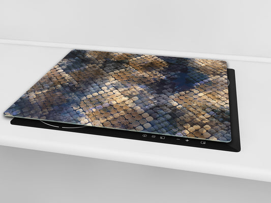 Chopping Board - Induction Cooktop Cover D14 Patterns and Mandalas Series: Texture 154