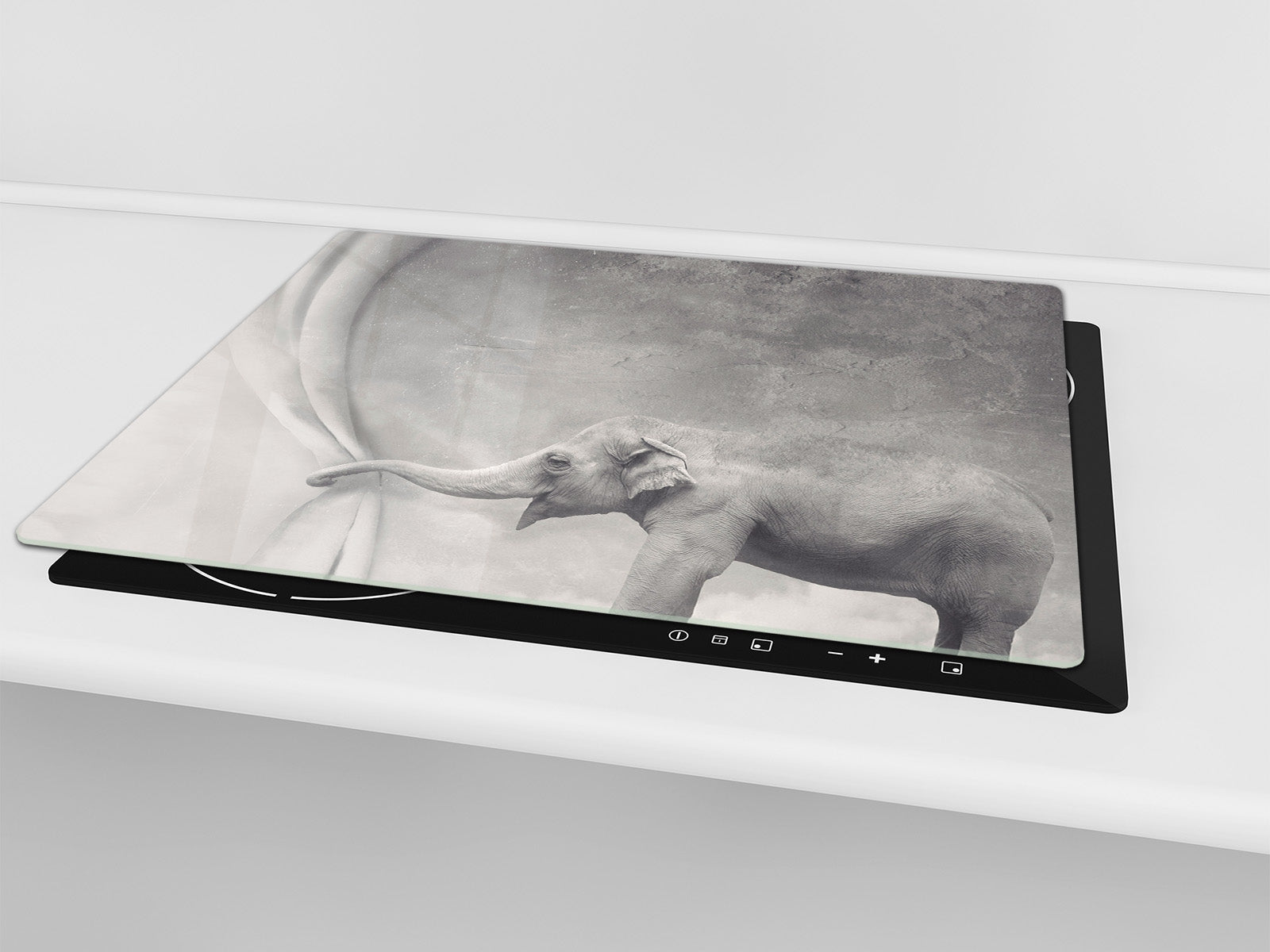 Tabla de cortar de VIDRIO templado 60D01: Elefante feliz