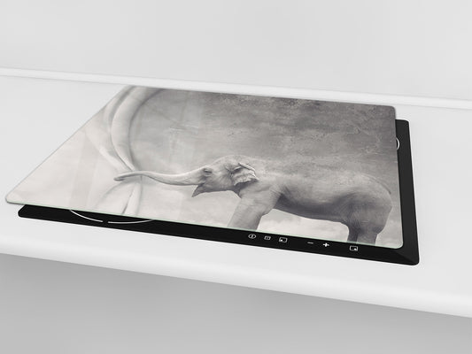 Tabla de cortar de VIDRIO templado 60D01: Elefante feliz