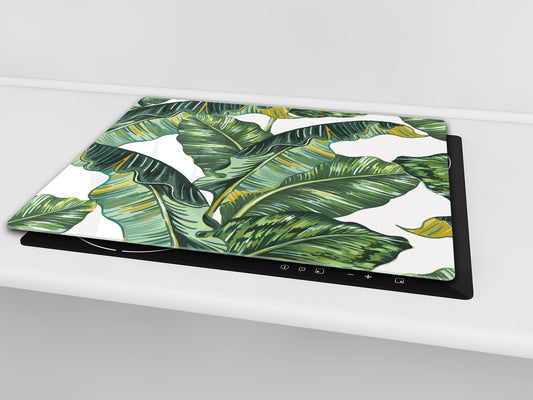 Tempered GLASS Cutting Board – Worktop saver  D15 Drawings Series: Leaves 31