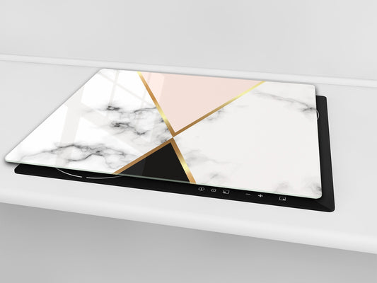 Tempered GLASS Kitchen Board – Impact & Scratch Resistant D10A Textures Series A: Marble