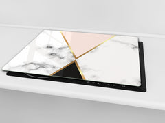 Tempered GLASS Kitchen Board – Impact & Scratch Resistant D10A Textures Series A: Marble