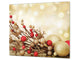 Cubre vitro resistente a golpes y arañazos ; Serie Navidad D20  Decoración dorada de navidad