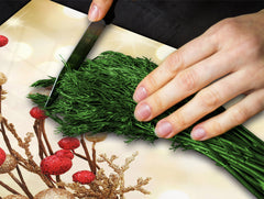 CUTTING BOARD and Cooktop Cover ;D20 Christmas Series: Golden christmas decoration