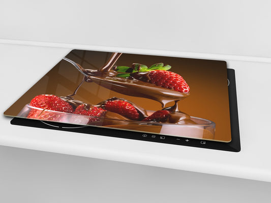 KITCHEN BOARD & Induction Cooktop Cover  D07 Fruits and vegetables: Strawberry 12