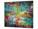 Kochplattenabdeckung Stove Cover und Schneideplatten; D10 Textures Series A:  Brick wall 12