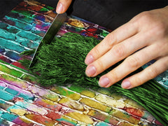 Tempered GLASS Kitchen Board – Impact & Scratch Resistant D10A Textures Series A: Brick wall 12