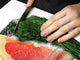 Küchenbrett aus Hartglas und Induktionskochplattenabdeckung – Schneideplatten; D07 Fruits and vegetables:  Grapefruit 2