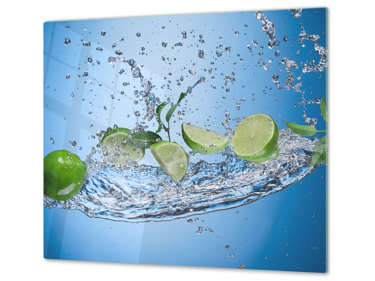 KITCHEN BOARD & Induction Cooktop Cover  D07 Fruits and vegetables: Lime 49