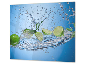 KITCHEN BOARD & Induction Cooktop Cover  D07 Fruits and vegetables: Lime 49
