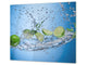 Küchenbrett aus Hartglas und Induktionskochplattenabdeckung – Schneideplatten; D07 Fruits and vegetables:  Lime 49
