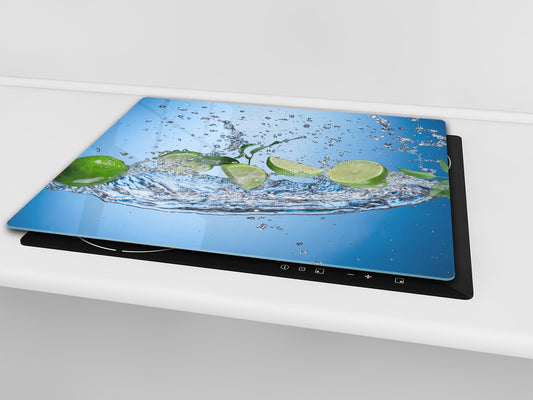 KITCHEN BOARD & Induction Cooktop Cover  D07 Fruits and vegetables: Lime 49