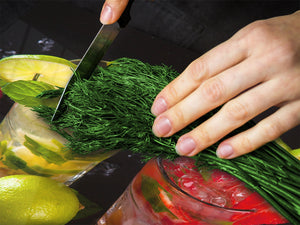 Tabla de cocina de vidrio templado - Tabla de corte de cristal resistente D07 Frutas y verduras: Frutas 20