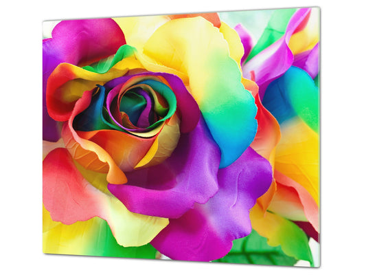 Induction Cooktop cover 60D06A: Colorful rose