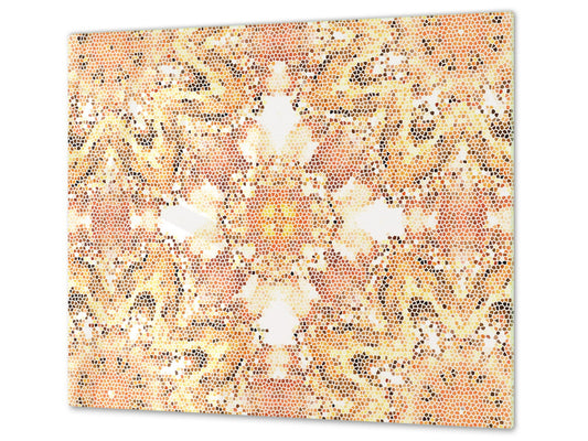 Chopping Board - Induction Cooktop Cover D14 Patterns and Mandalas Series: Moroccan 3
