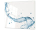 Cubre vitro de cristal templado – Protector de encimera de vidrio templado – Resistente a golpes y arañazo D02 Serie Agua: Agua 12