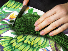 Tempered GLASS Cutting Board – Worktop saver  D15 Drawings Series: Leaves 34