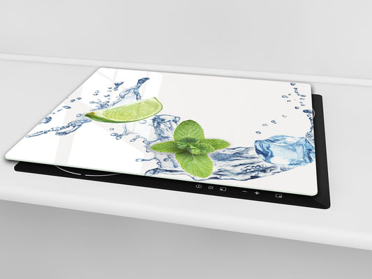 KITCHEN BOARD & Induction Cooktop Cover  D07 Fruits and vegetables: Lime 16