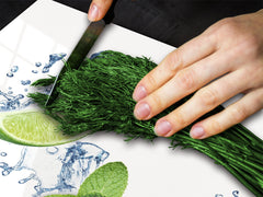 KITCHEN BOARD & Induction Cooktop Cover  D07 Fruits and vegetables: Lime 16