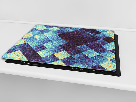 Chopping Board - Induction Cooktop Cover D14 Patterns and Mandalas Series: Mosaic 11