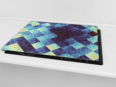 Chopping Board - Induction Cooktop Cover D14 Patterns and Mandalas Series: Mosaic 11