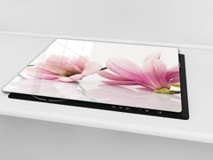 Glass Cutting Board and Worktop Saver D06 Flowers Series: Flower 1