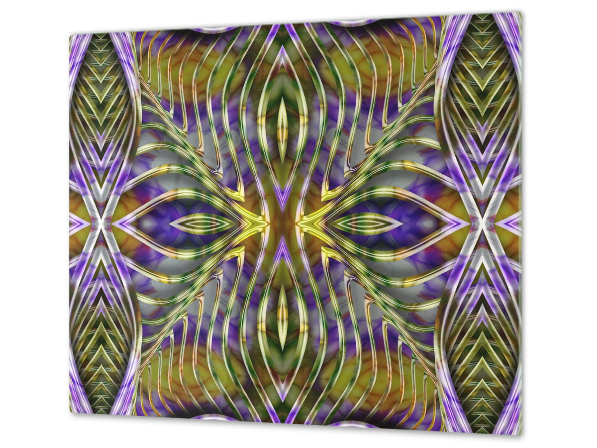 Chopping Board - Induction Cooktop Cover D14 Patterns and Mandalas Series: Decoration 1