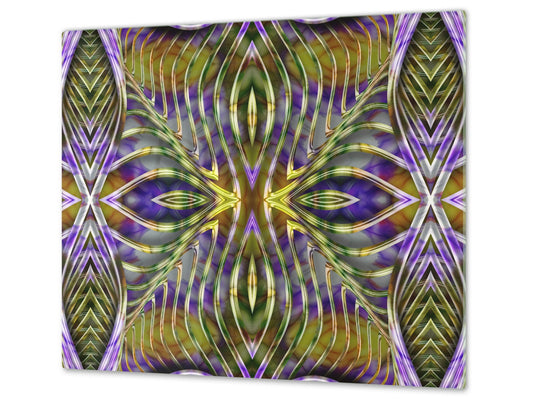 Chopping Board - Induction Cooktop Cover D14 Patterns and Mandalas Series: Decoration 1