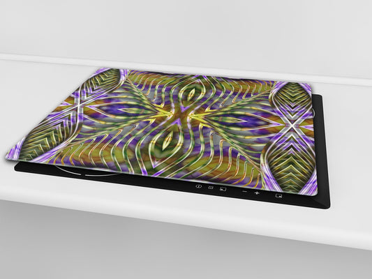Chopping Board - Induction Cooktop Cover D14 Patterns and Mandalas Series: Decoration 1