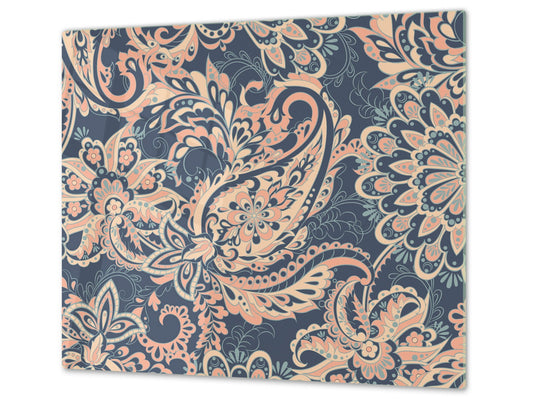 Chopping Board - Induction Cooktop Cover D14 Patterns and Mandalas Series: Mosaic 7