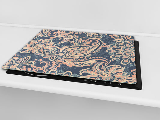 Chopping Board - Induction Cooktop Cover D14 Patterns and Mandalas Series: Mosaic 7