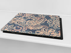 MOLTO GRANDE asse da cucina in VETRO temperato; Serie astratta DD14: Mosaico 7