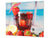 Küchenbrett aus Hartglas und Induktionskochplattenabdeckung – Schneideplatten; D07 Fruits and vegetables:  Drink 3