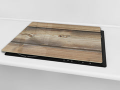 Tempered GLASS Kitchen Board – Impact & Scratch Resistant D10B Textures Series B: Wood 8