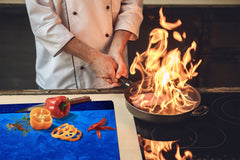 Tempered GLASS Kitchen Board – Impact & Scratch Resistant D10B Textures Series B: Texture 120