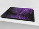 Tempered GLASS Kitchen Board D09 Other: Mini Purple Leds