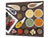 Glass Kitchen Board 60D03A: Mosaic with spices 2