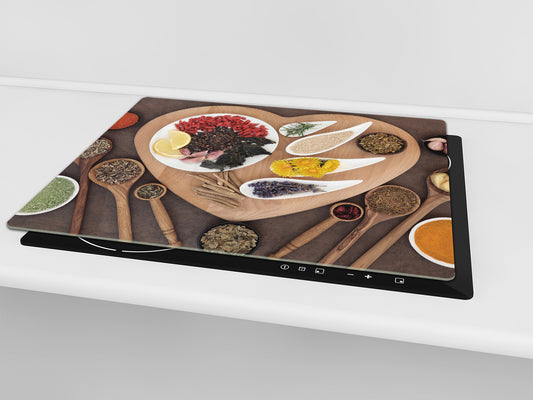 Glass Kitchen Board 60D03A: Heart of spices