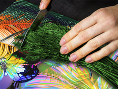 Tempered GLASS Cutting Board – Worktop saver  D15 Drawings Series: Butterfly