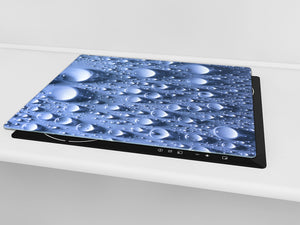 Tempered GLASS Cutting Board 60D10: Water drops 1