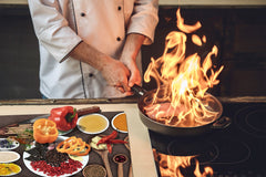 Glass Kitchen Board 60D03A: Mosaic with spices 4