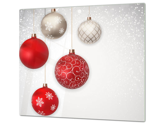 CUTTING BOARD and Cooktop Cover ;D20 Christmas Series: Baubles